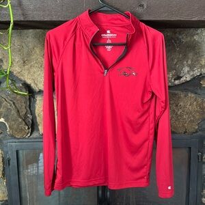 Youth Colosseum Arkansas Razorbacks size Large 16-18 half-zip (fits small)
